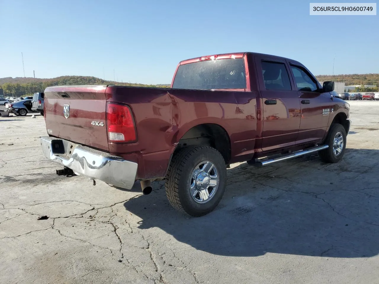 2017 Ram 2500 St VIN: 3C6UR5CL9HG600749 Lot: 77379014