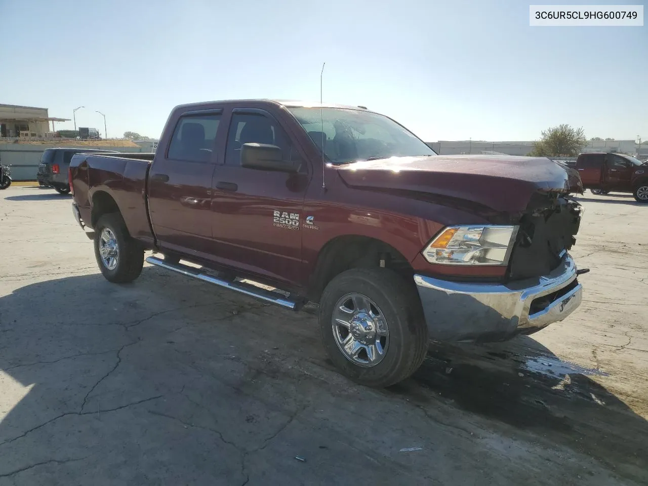 2017 Ram 2500 St VIN: 3C6UR5CL9HG600749 Lot: 77379014