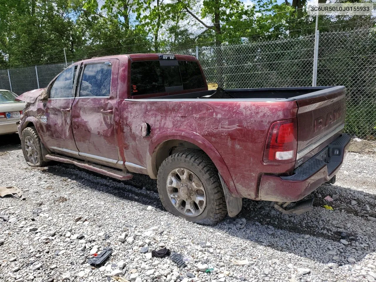 2018 Ram 2500 Longhorn VIN: 3C6UR5GL0JG155933 Lot: 54334684