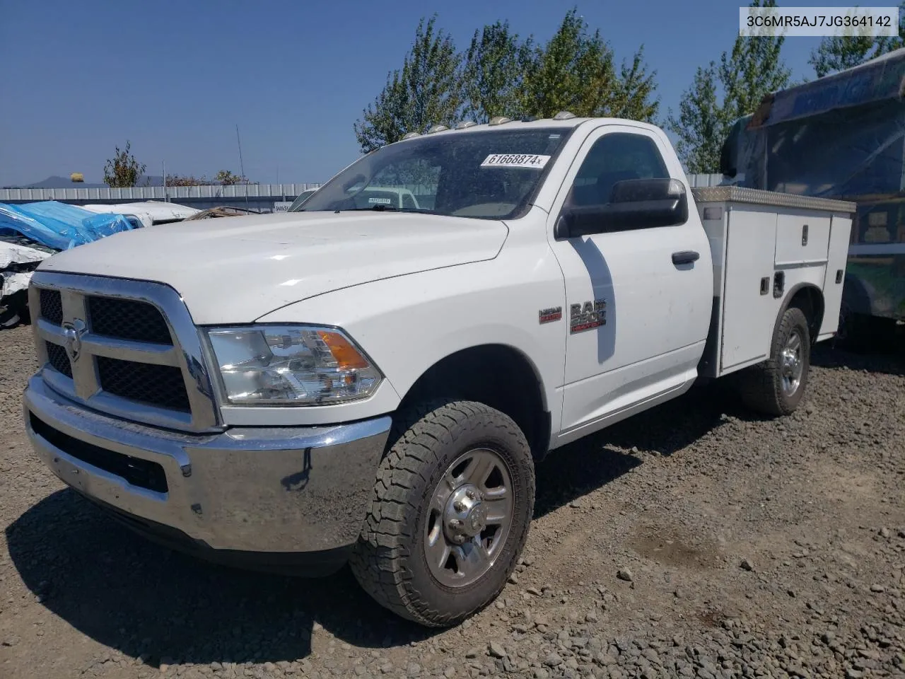 2018 Ram 2500 St VIN: 3C6MR5AJ7JG364142 Lot: 61668874