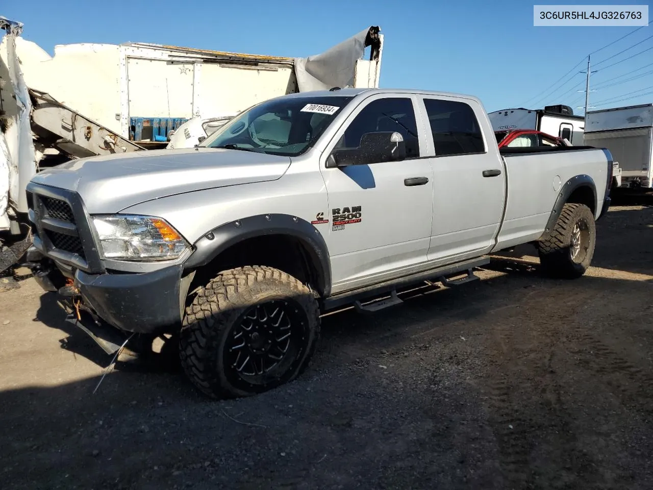 2018 Ram 2500 St VIN: 3C6UR5HL4JG326763 Lot: 70016934