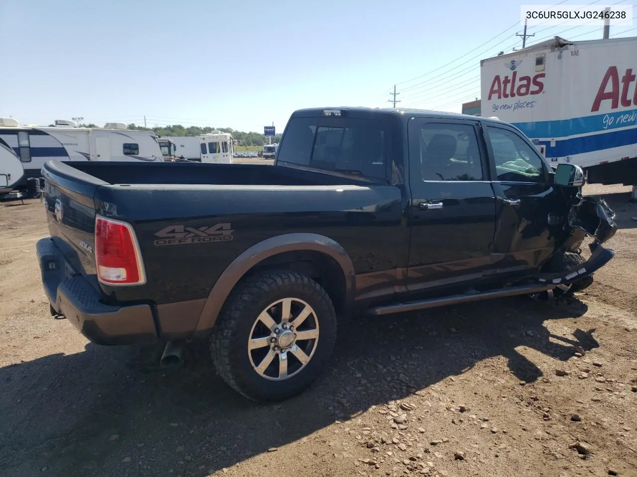 2018 Ram 2500 Longhorn VIN: 3C6UR5GLXJG246238 Lot: 70711424