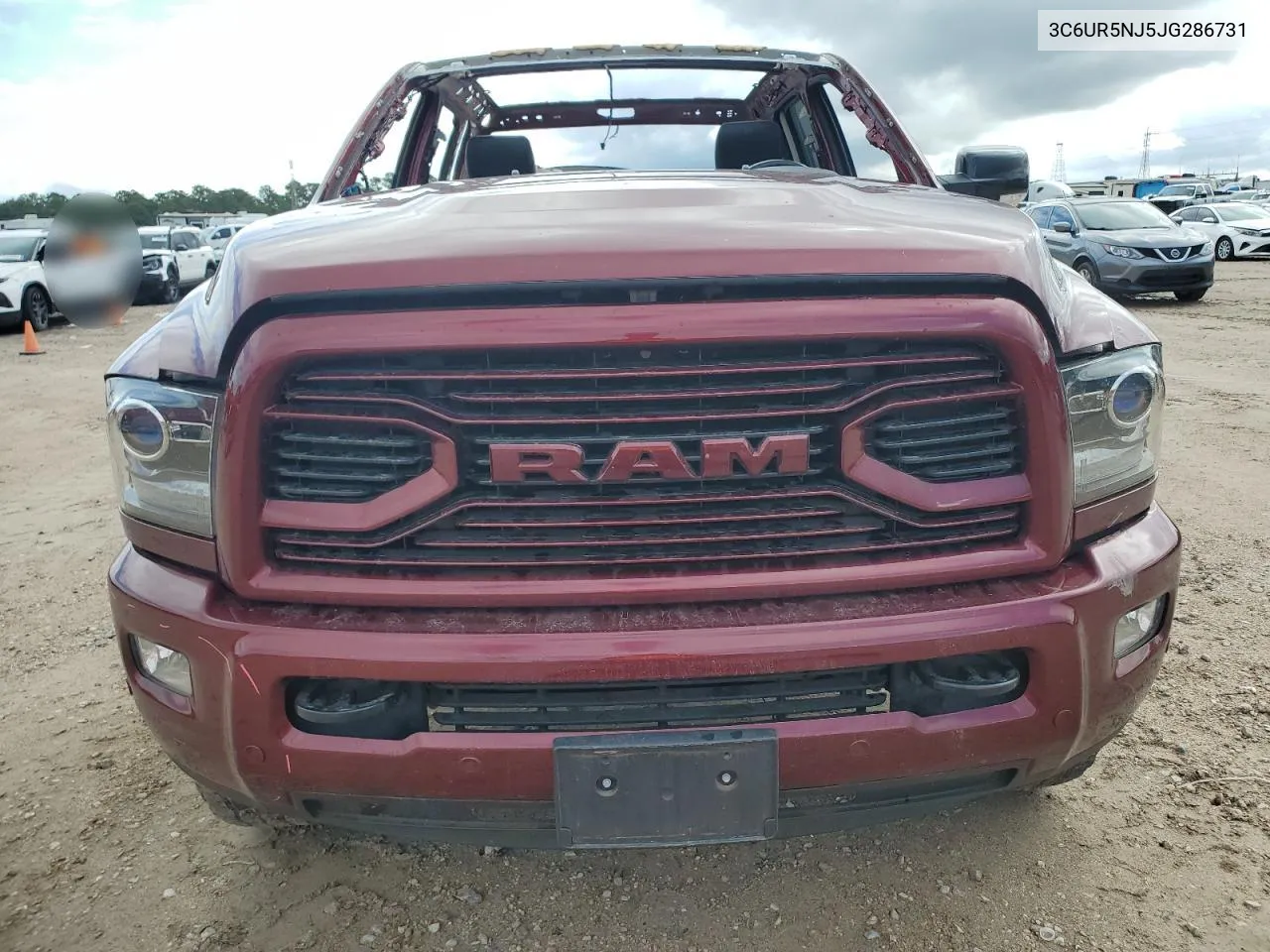 2018 Ram 2500 Laramie VIN: 3C6UR5NJ5JG286731 Lot: 71109994