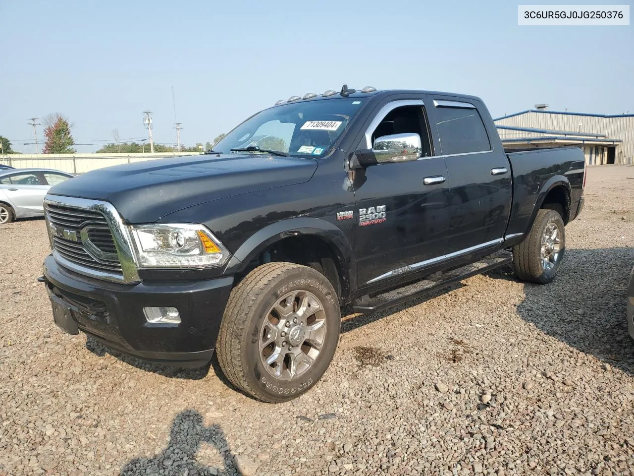 2018 Ram 2500 Longhorn VIN: 3C6UR5GJ0JG250376 Lot: 71309404