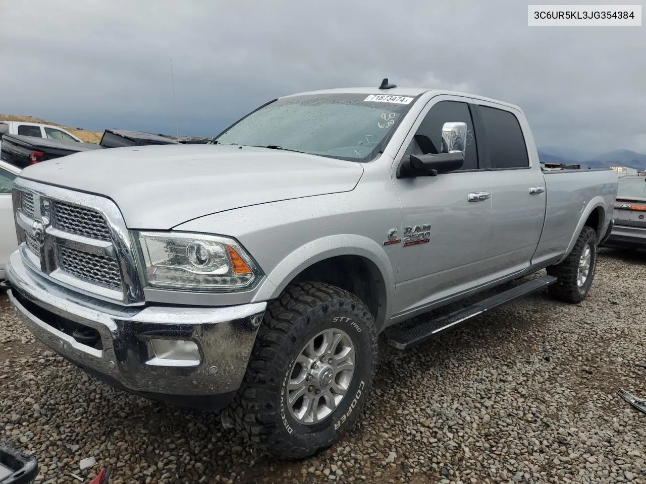 2018 Ram 2500 Laramie VIN: 3C6UR5KL3JG354384 Lot: 71873474