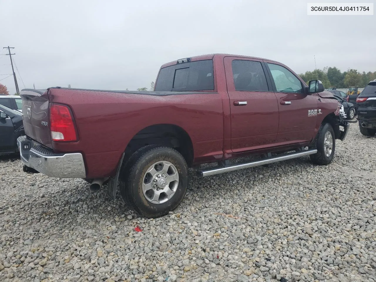 2018 Ram 2500 Slt VIN: 3C6UR5DL4JG411754 Lot: 72800954