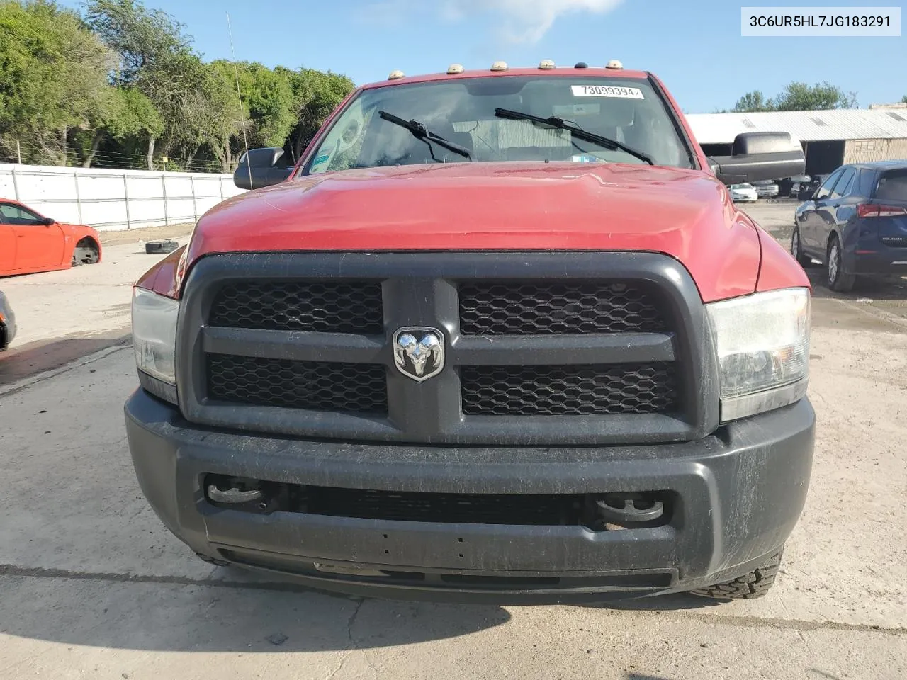 2018 Ram 2500 St VIN: 3C6UR5HL7JG183291 Lot: 73099394