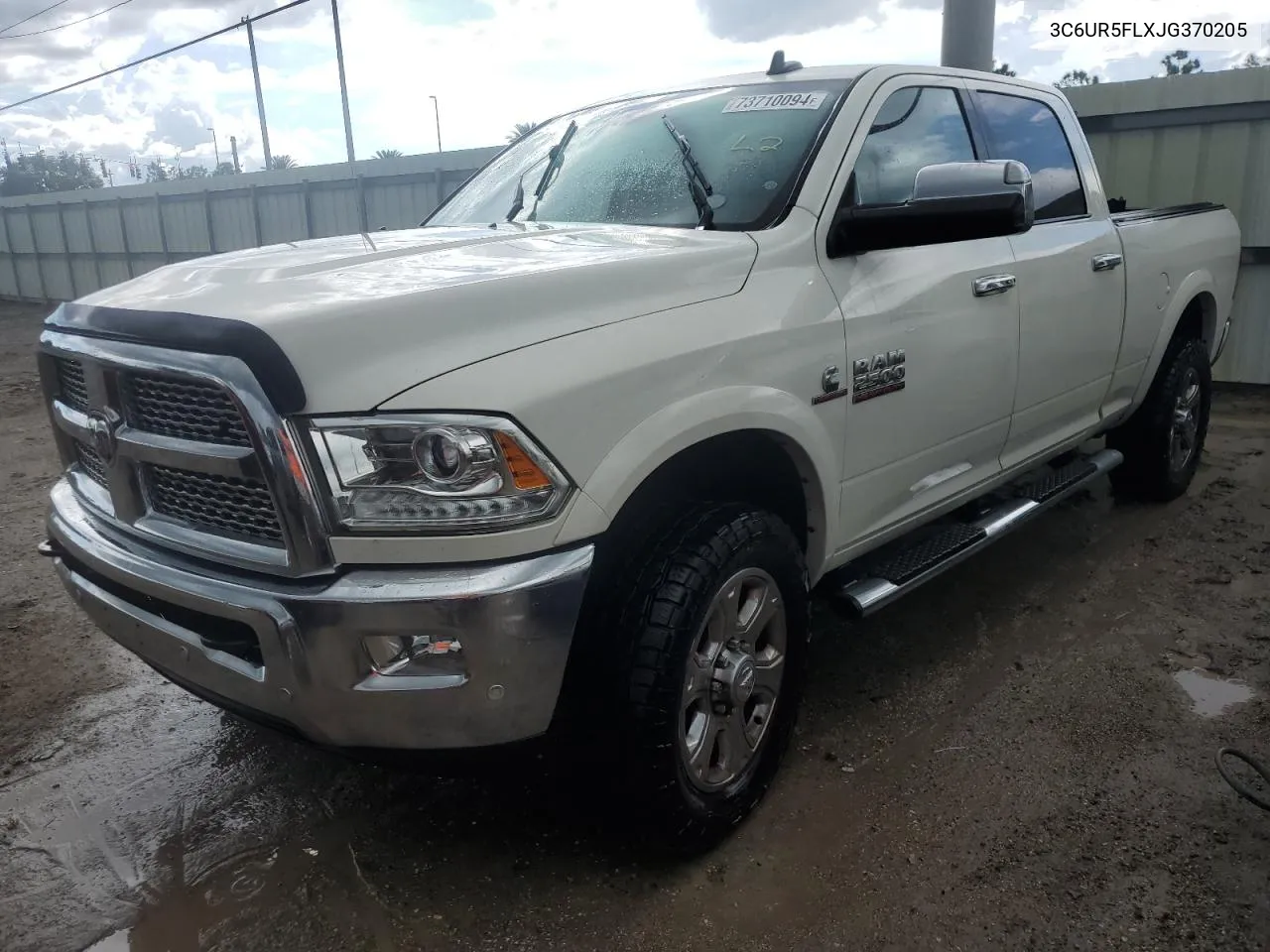 2018 Ram 2500 Laramie VIN: 3C6UR5FLXJG370205 Lot: 73710094