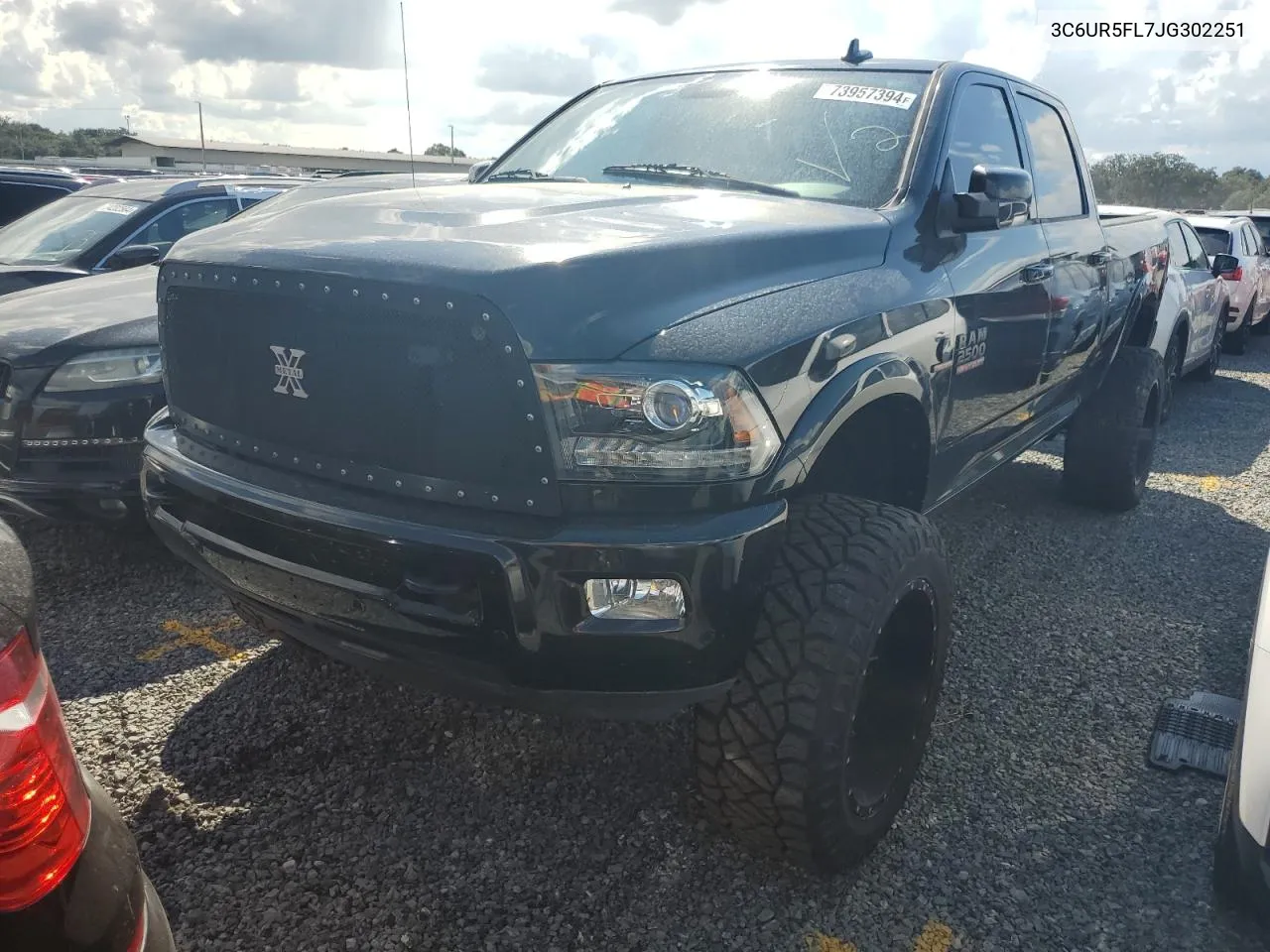 2018 Ram 2500 Laramie VIN: 3C6UR5FL7JG302251 Lot: 73957394