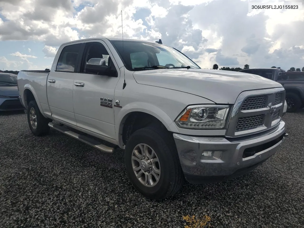 2018 Ram 2500 Laramie VIN: 3C6UR5FL2JG155823 Lot: 74099354