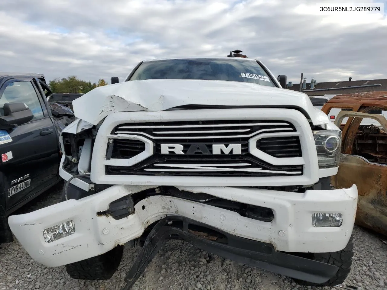 2018 Ram 2500 Laramie VIN: 3C6UR5NL2JG289779 Lot: 75654804