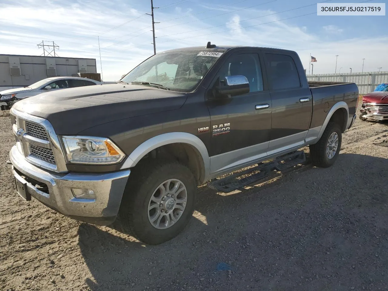 2018 Ram 2500 Laramie VIN: 3C6UR5FJ5JG217519 Lot: 75872954