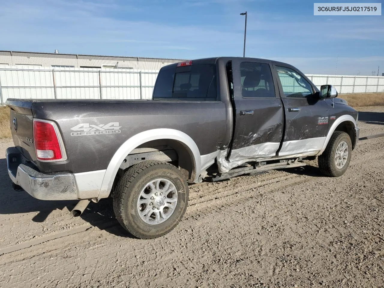 2018 Ram 2500 Laramie VIN: 3C6UR5FJ5JG217519 Lot: 75872954