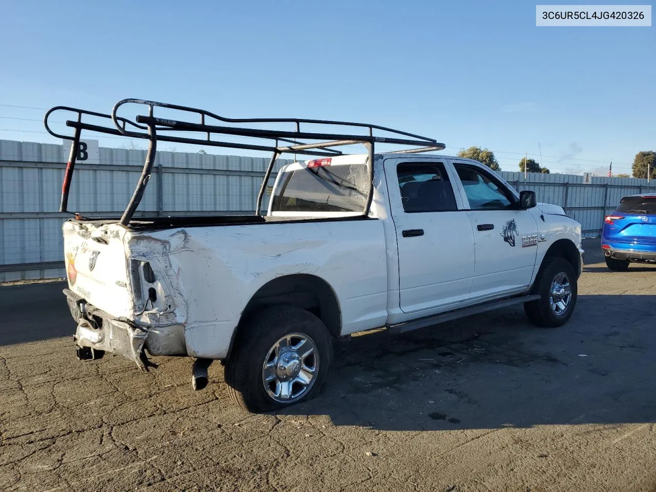 2018 Ram 2500 St VIN: 3C6UR5CL4JG420326 Lot: 77176004