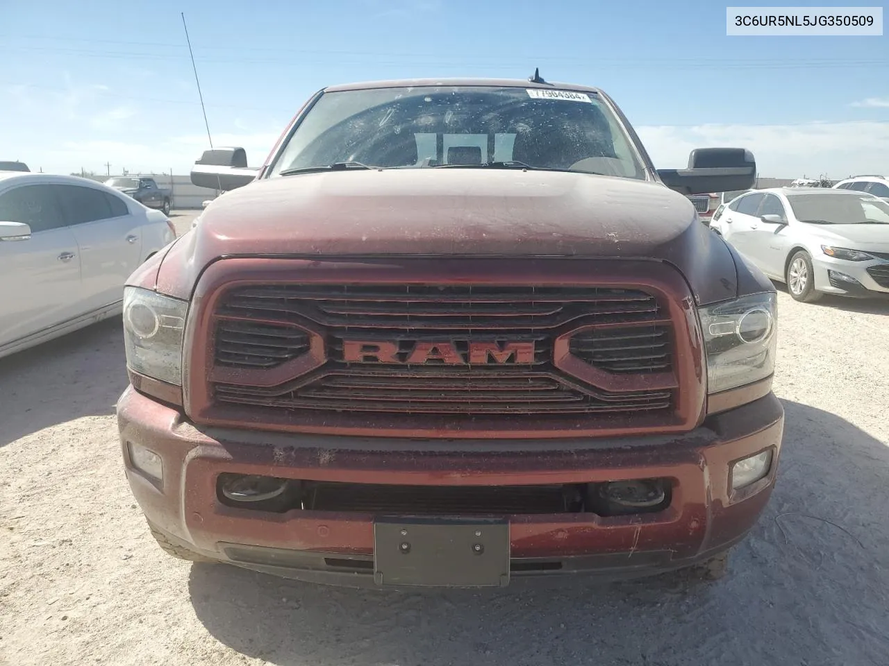 2018 Ram 2500 Laramie VIN: 3C6UR5NL5JG350509 Lot: 77904384