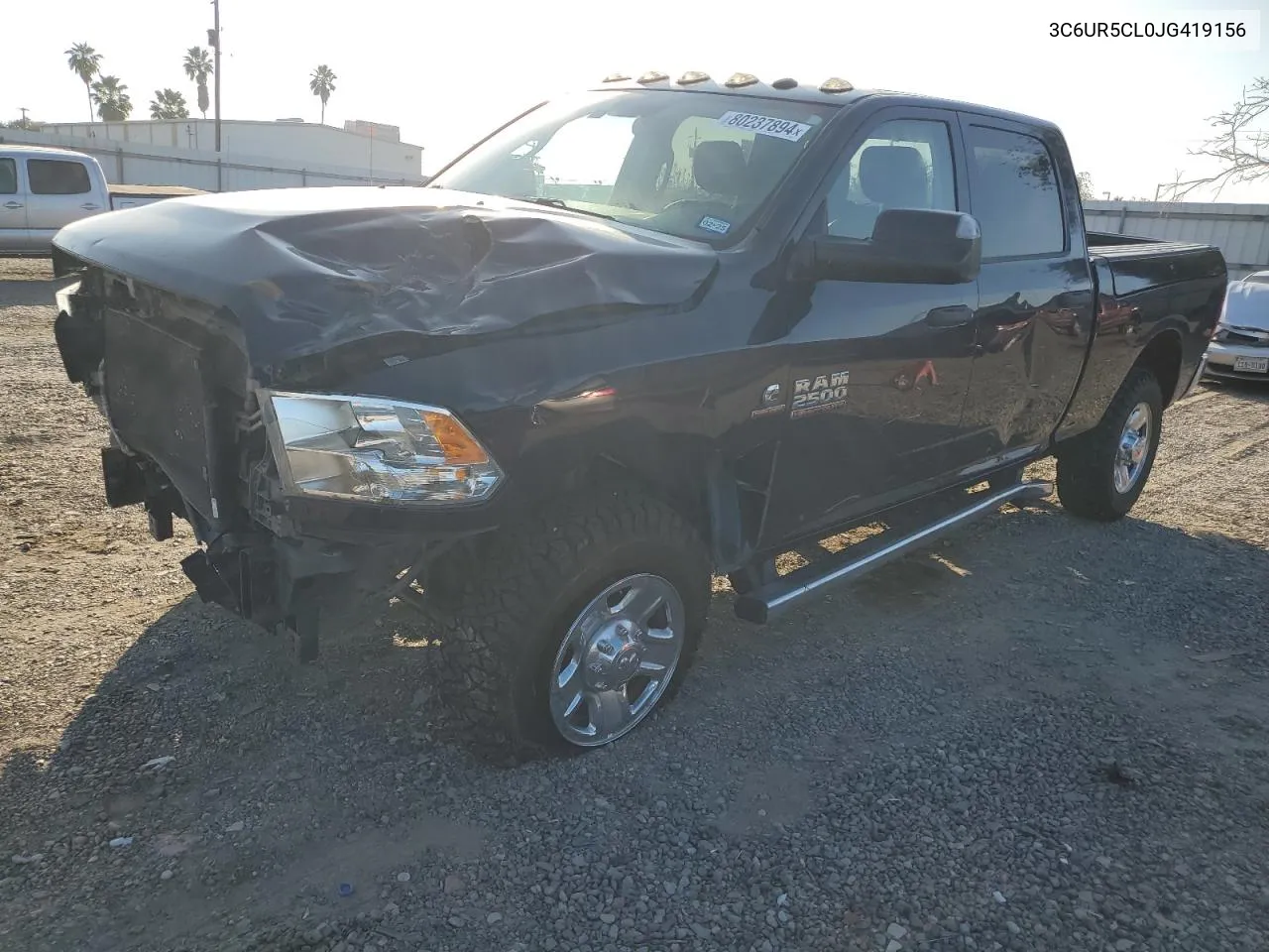 2018 Ram 2500 St VIN: 3C6UR5CL0JG419156 Lot: 80237894