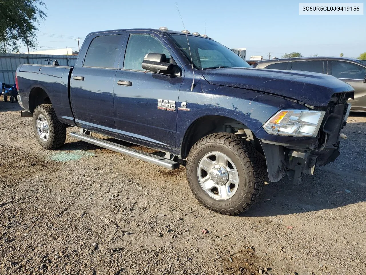 2018 Ram 2500 St VIN: 3C6UR5CL0JG419156 Lot: 80237894