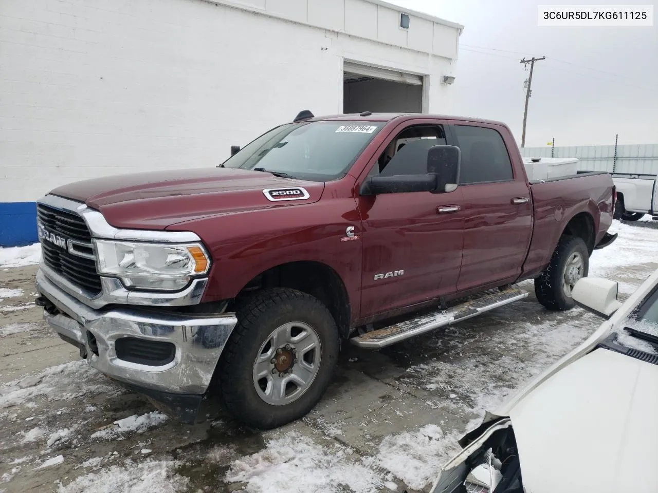 2019 Ram 2500 Big Horn VIN: 3C6UR5DL7KG611125 Lot: 36887964