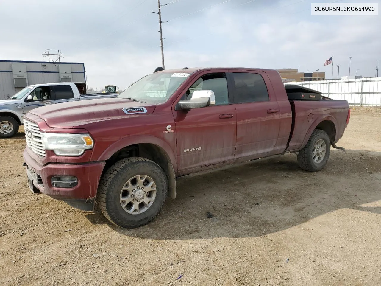 2019 Ram 2500 Laramie VIN: 3C6UR5NL3KG654990 Lot: 40137264