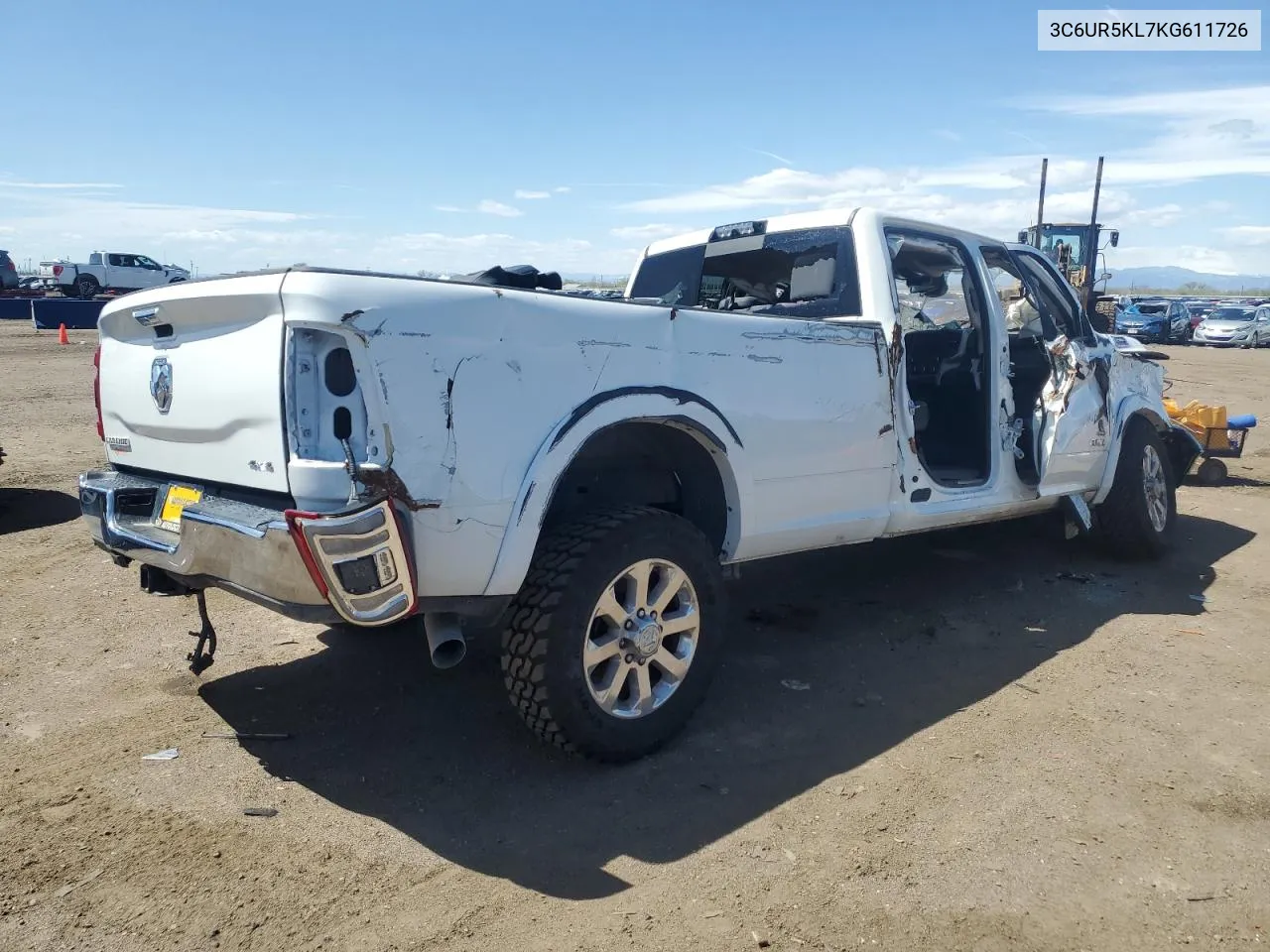 2019 Ram 2500 Laramie VIN: 3C6UR5KL7KG611726 Lot: 52902054