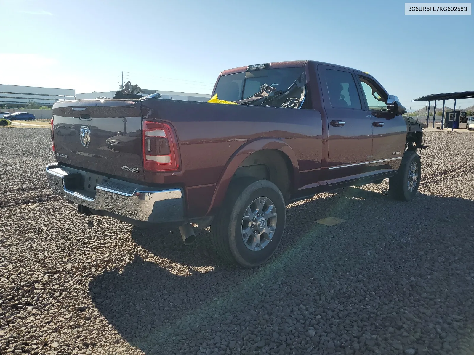 2019 Ram 2500 Laramie VIN: 3C6UR5FL7KG602583 Lot: 57165494