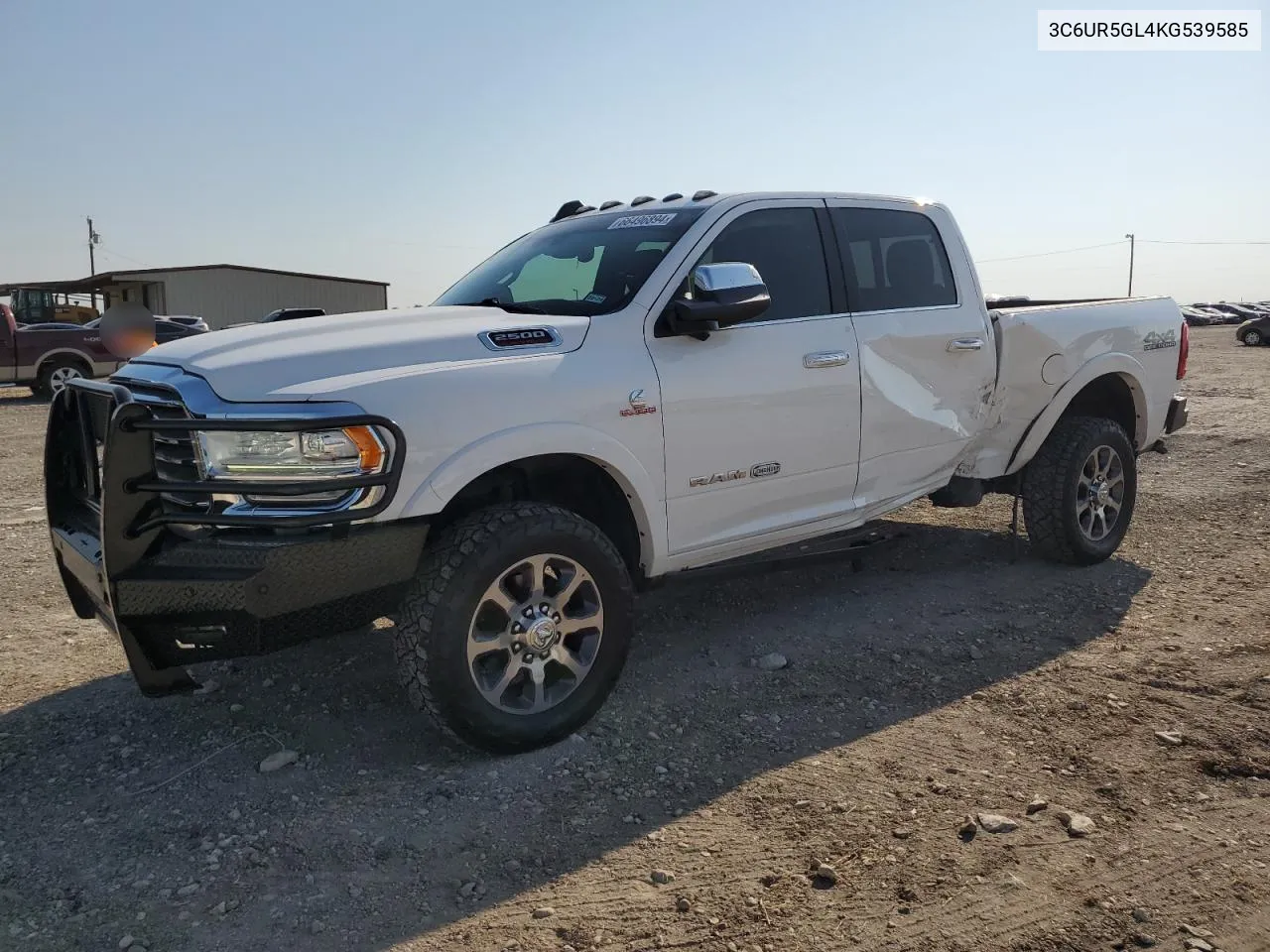 2019 Ram 2500 Longhorn VIN: 3C6UR5GL4KG539585 Lot: 66496894