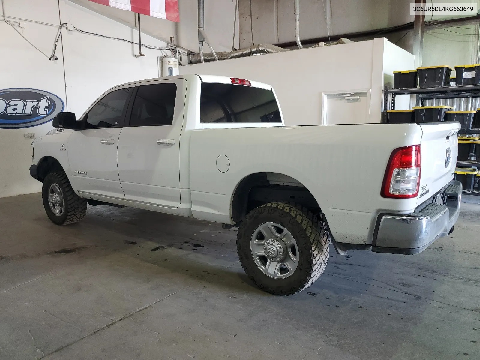 2019 Ram 2500 Big Horn VIN: 3C6UR5DL4KG663649 Lot: 67348734