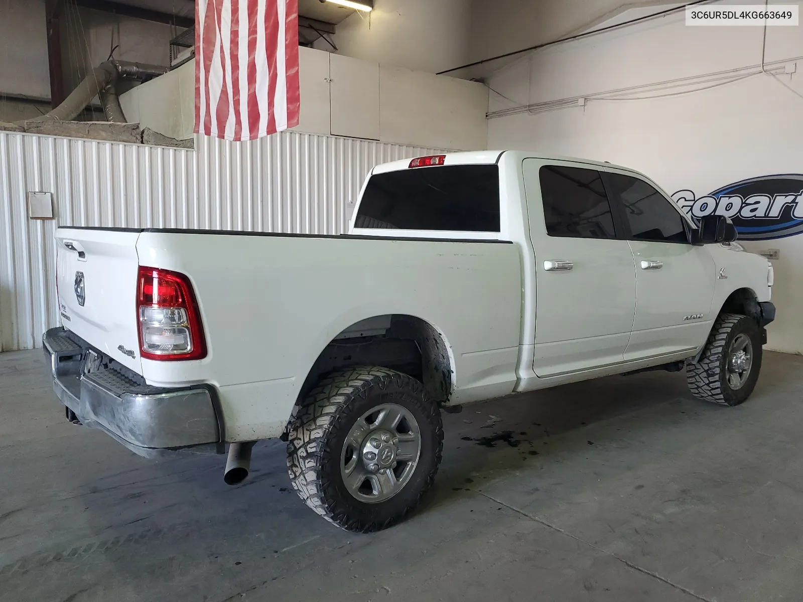 2019 Ram 2500 Big Horn VIN: 3C6UR5DL4KG663649 Lot: 67348734