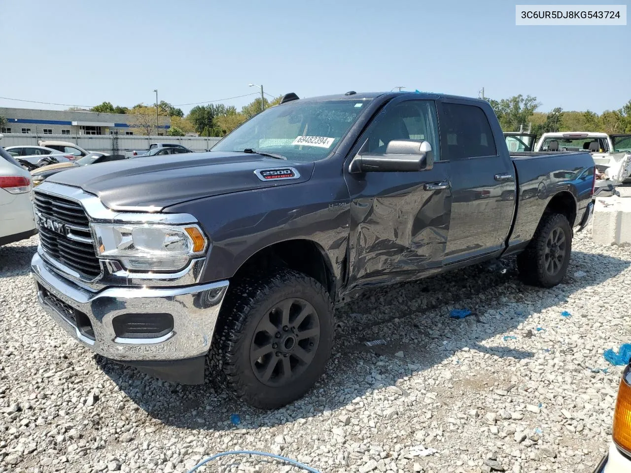 2019 Ram 2500 Big Horn VIN: 3C6UR5DJ8KG543724 Lot: 69482394