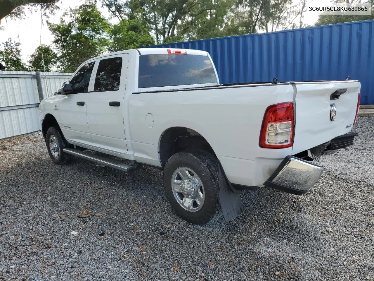 2019 Ram 2500 Tradesman VIN: 3C6UR5CL8KG689866 Lot: 71778744