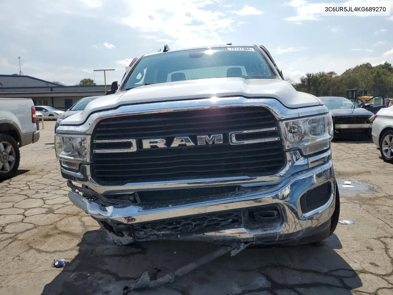 2019 Ram 2500 Big Horn VIN: 3C6UR5JL4KG689270 Lot: 72727384