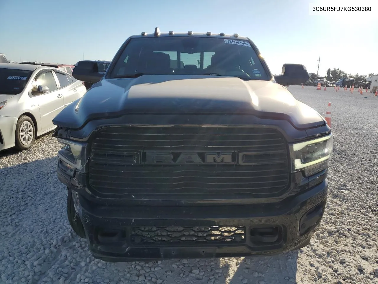 2019 Ram 2500 Laramie VIN: 3C6UR5FJ7KG530380 Lot: 72990104