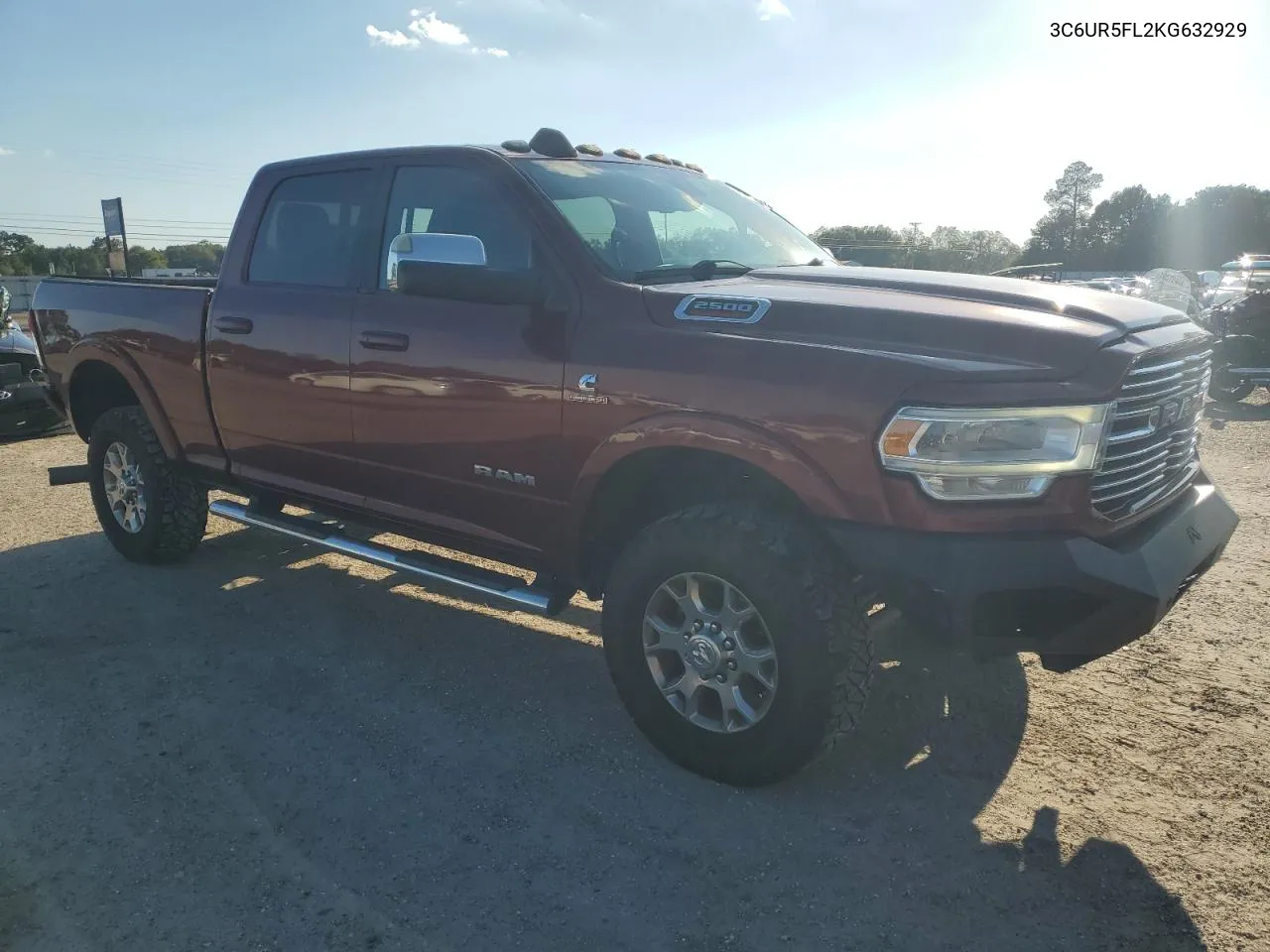 2019 Ram 2500 Laramie VIN: 3C6UR5FL2KG632929 Lot: 73355904