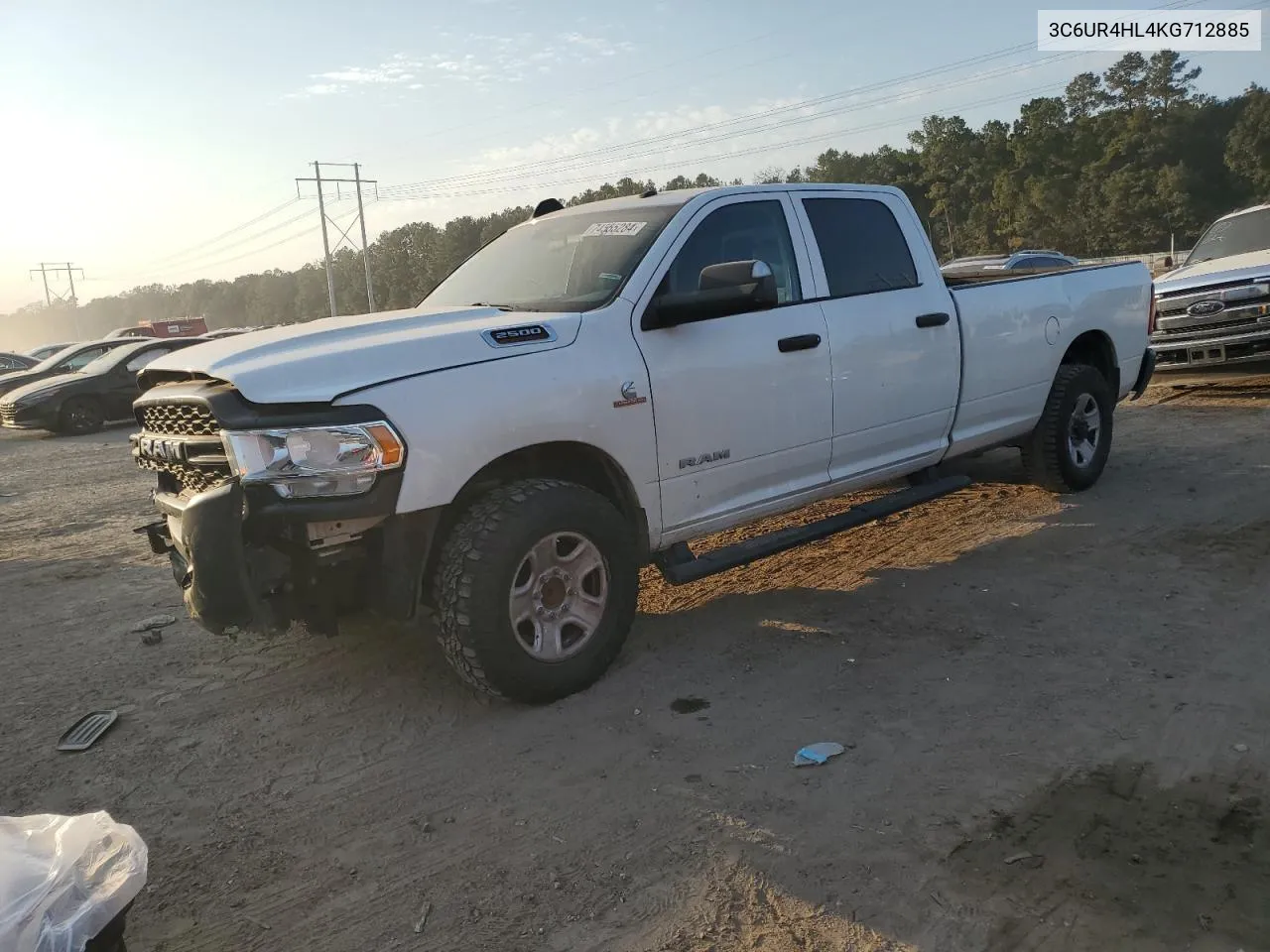 2019 Ram 2500 Tradesman VIN: 3C6UR4HL4KG712885 Lot: 74555284