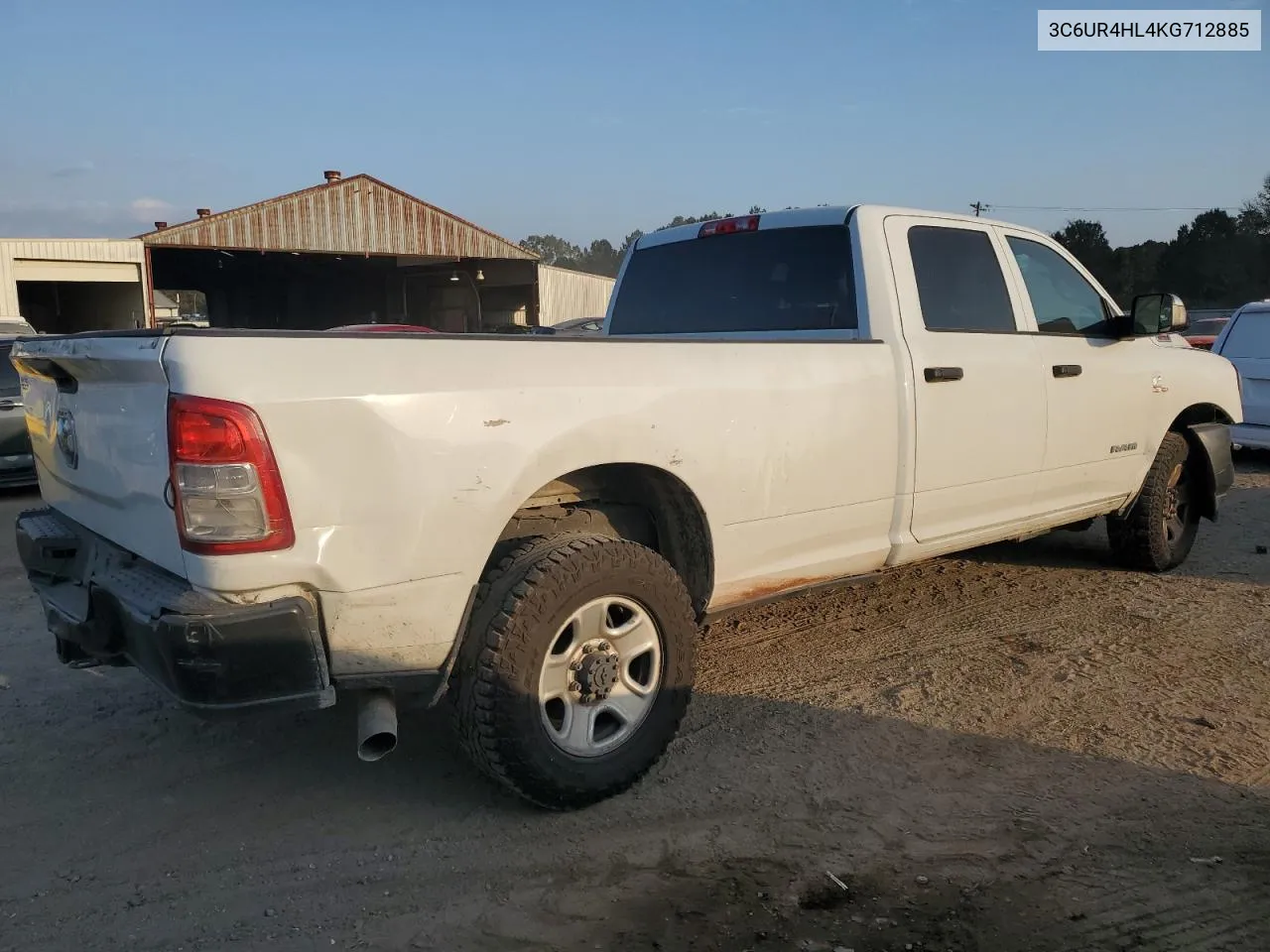 2019 Ram 2500 Tradesman VIN: 3C6UR4HL4KG712885 Lot: 74555284