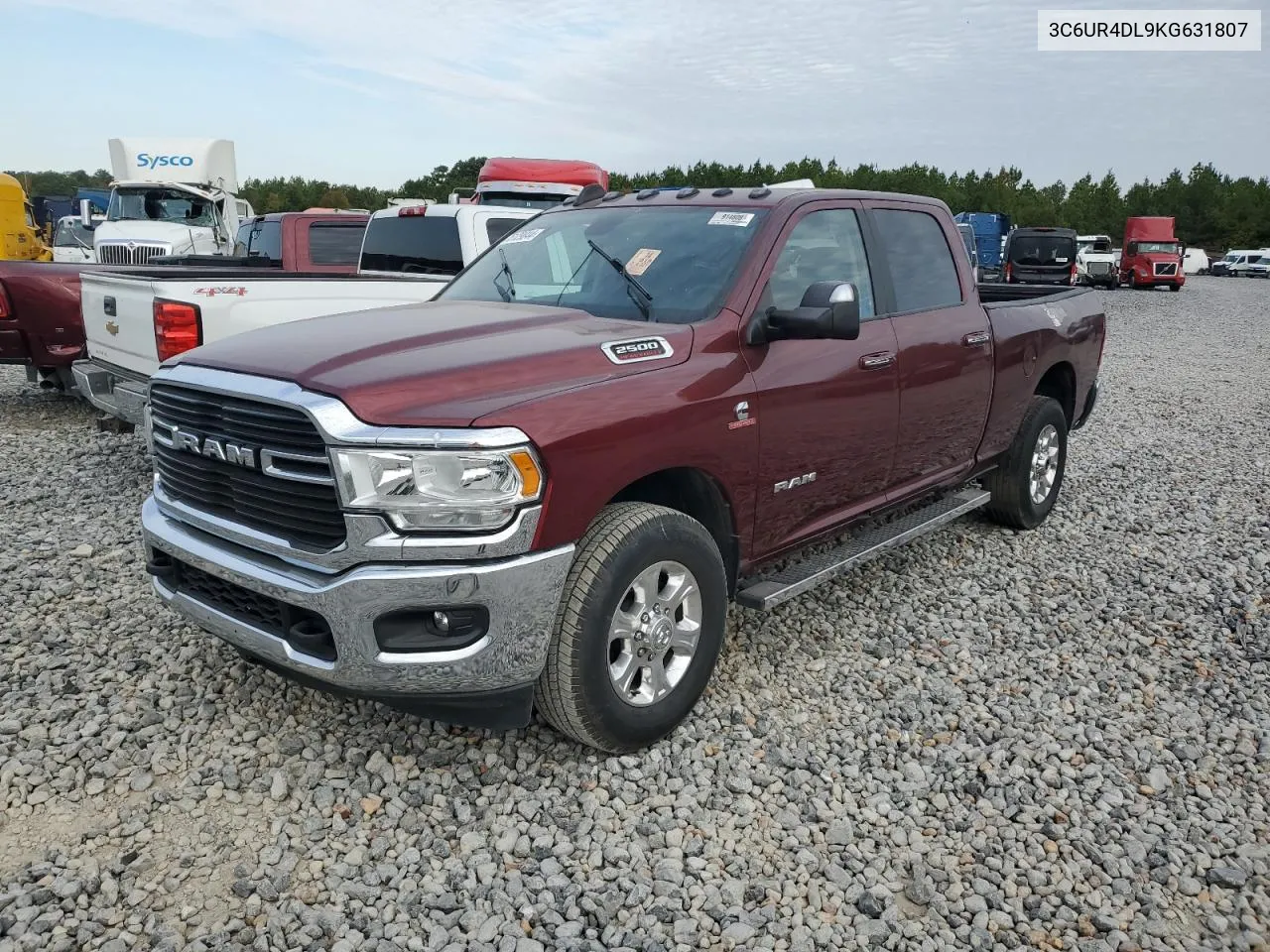 2019 Ram 2500 Big Horn VIN: 3C6UR4DL9KG631807 Lot: 75129044