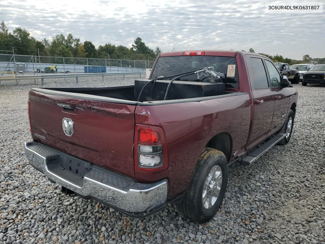 2019 Ram 2500 Big Horn VIN: 3C6UR4DL9KG631807 Lot: 75129044