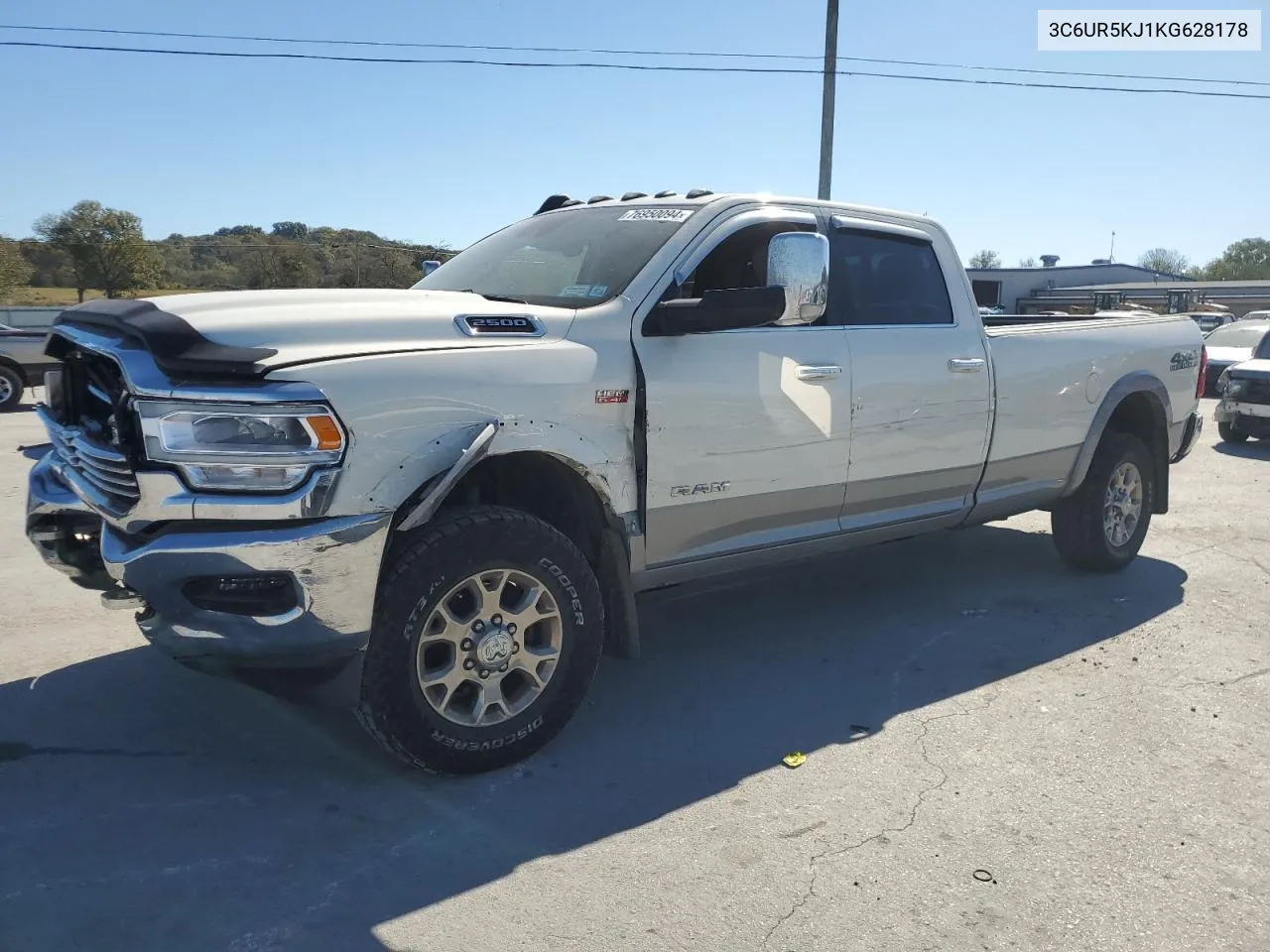 2019 Ram 2500 Laramie VIN: 3C6UR5KJ1KG628178 Lot: 76950094