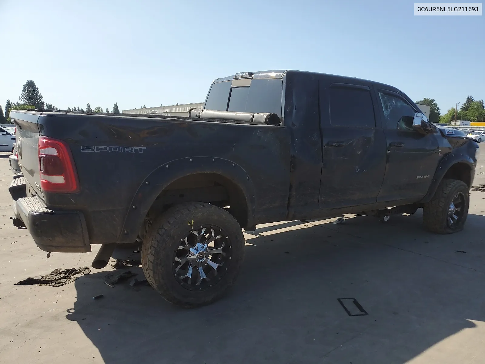 2020 Ram 2500 Laramie VIN: 3C6UR5NL5LG211693 Lot: 61307514