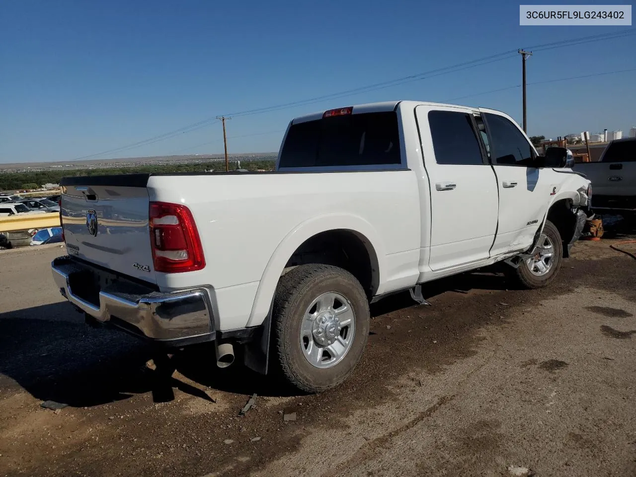 2020 Ram 2500 Laramie VIN: 3C6UR5FL9LG243402 Lot: 62069464