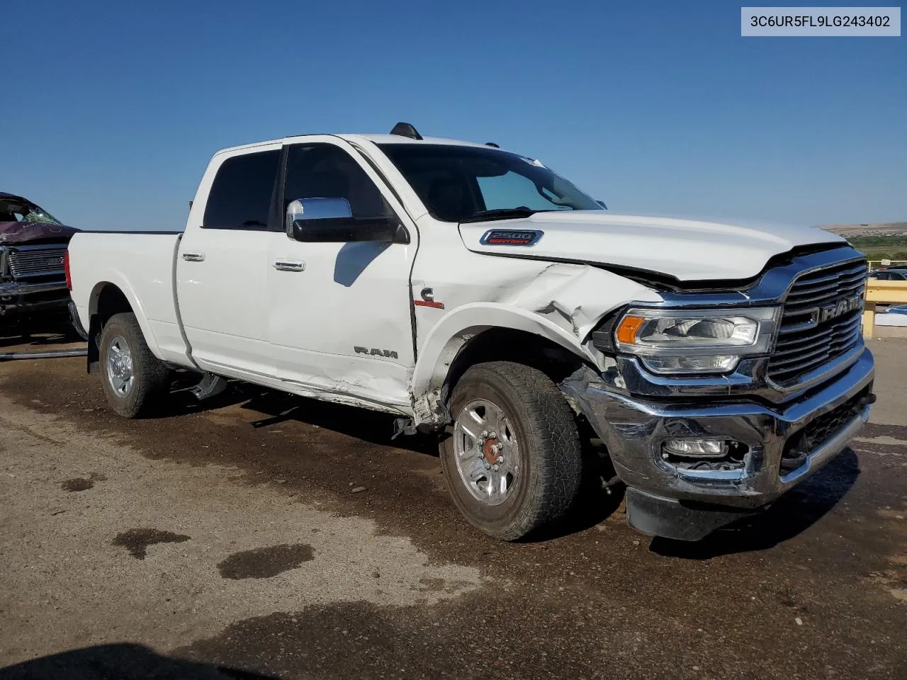 2020 Ram 2500 Laramie VIN: 3C6UR5FL9LG243402 Lot: 62069464