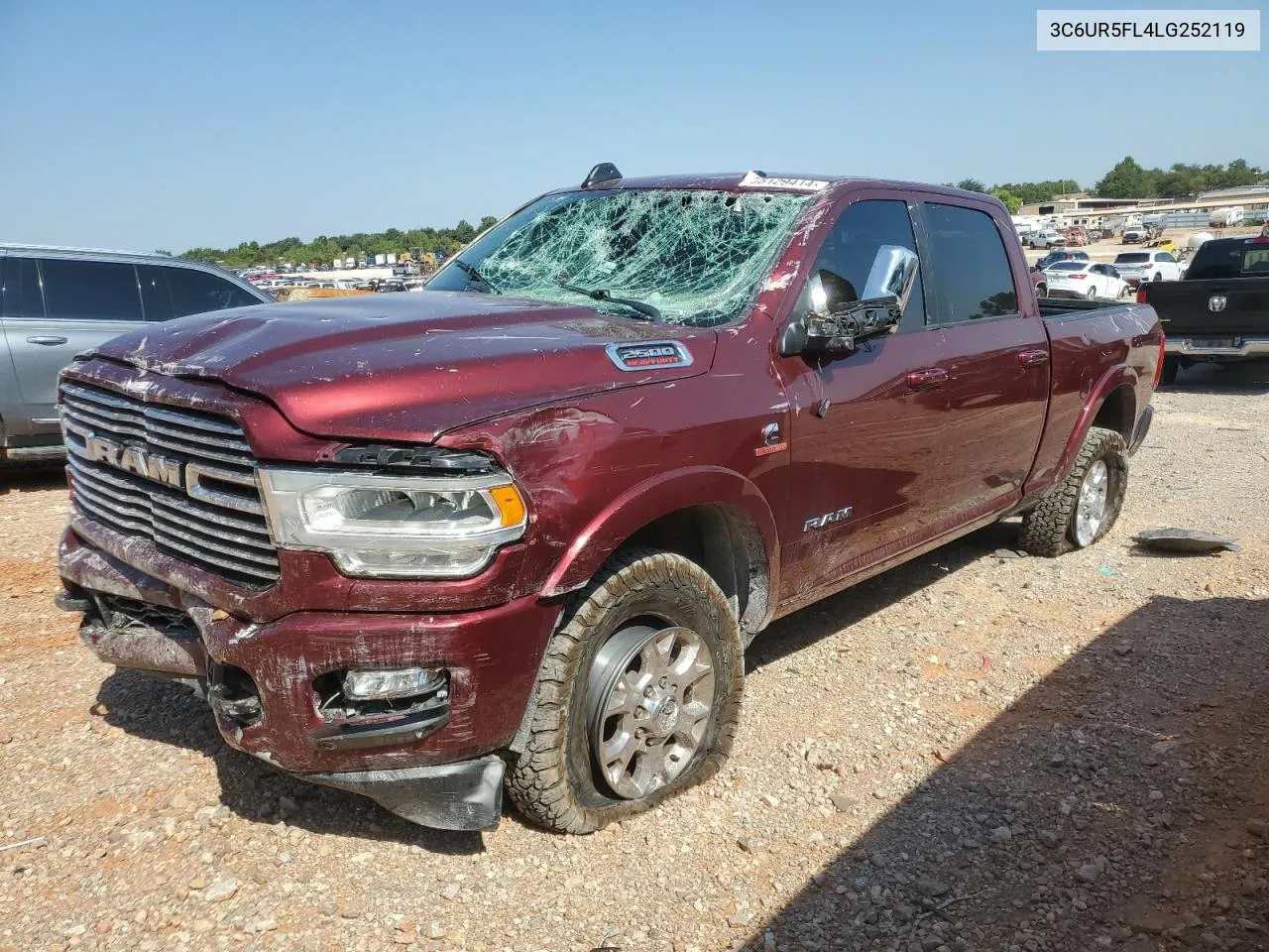 2020 Ram 2500 Laramie VIN: 3C6UR5FL4LG252119 Lot: 65129414