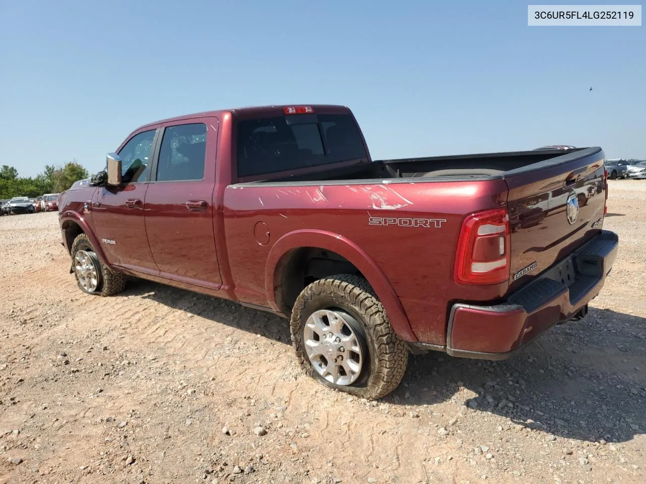 2020 Ram 2500 Laramie VIN: 3C6UR5FL4LG252119 Lot: 65129414