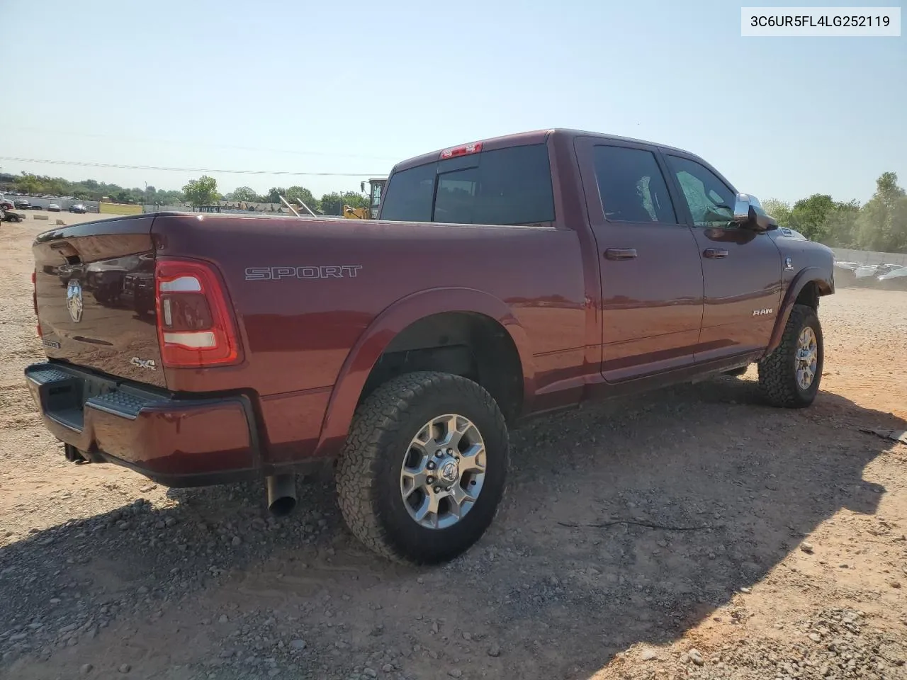 2020 Ram 2500 Laramie VIN: 3C6UR5FL4LG252119 Lot: 65129414