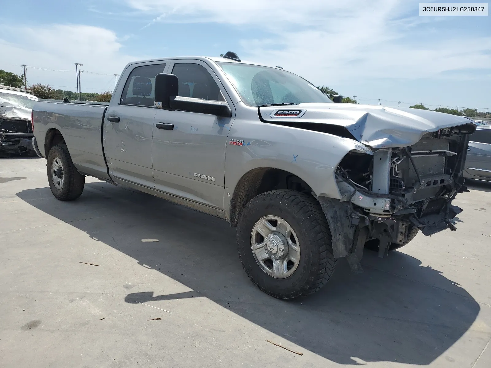 2020 Ram 2500 Tradesman VIN: 3C6UR5HJ2LG250347 Lot: 68000734