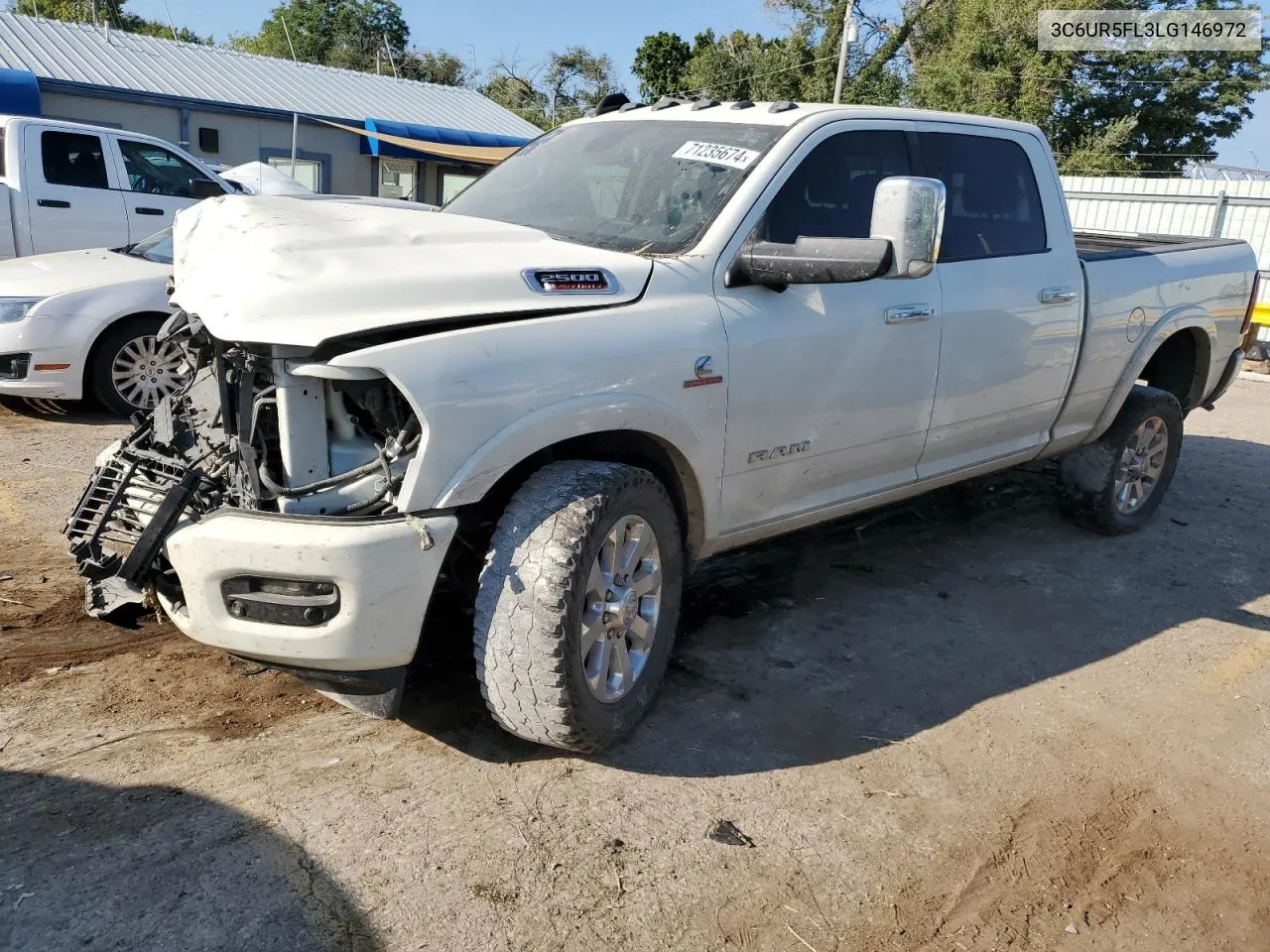 2020 Ram 2500 Laramie VIN: 3C6UR5FL3LG146972 Lot: 71235674