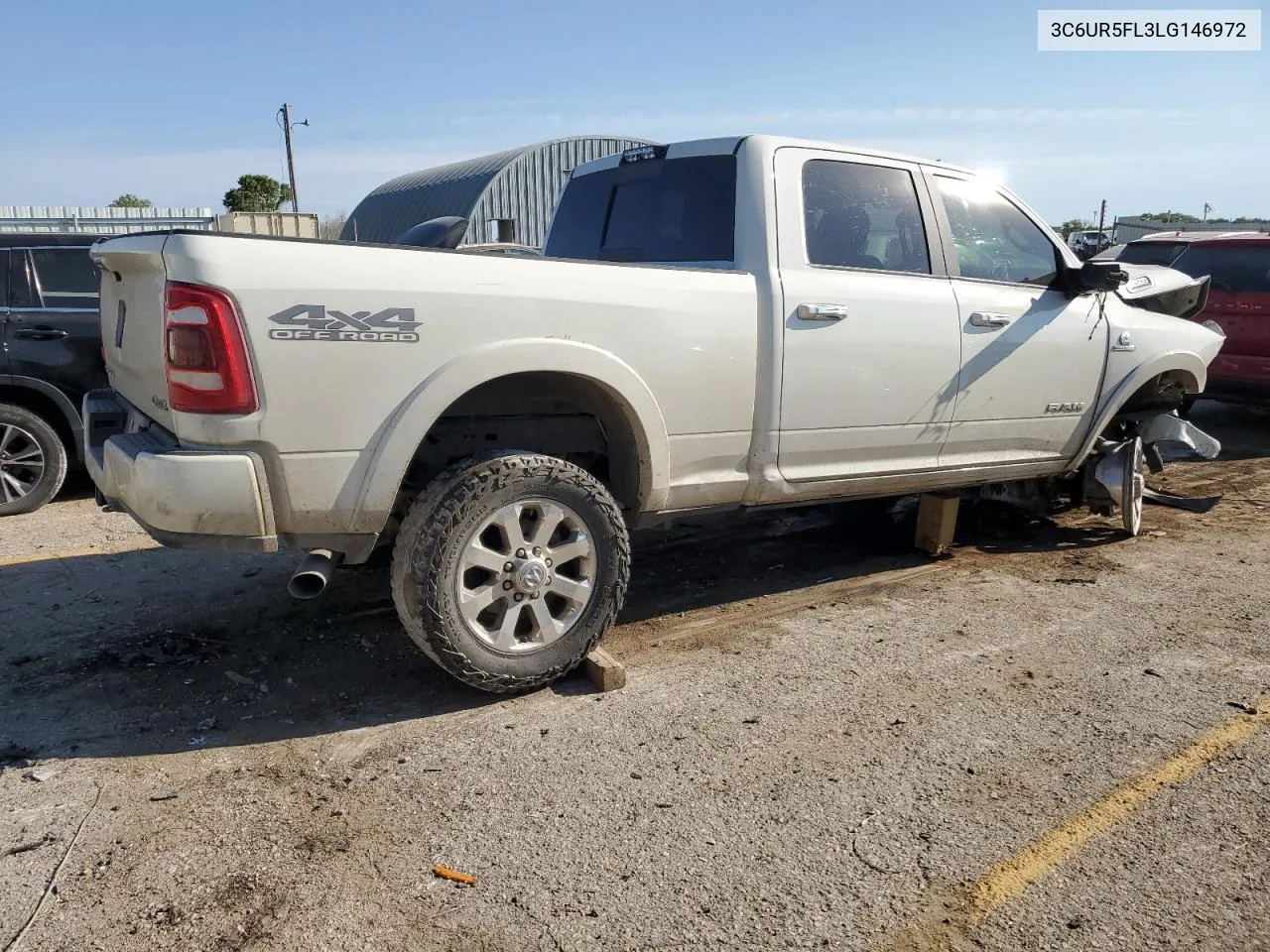 2020 Ram 2500 Laramie VIN: 3C6UR5FL3LG146972 Lot: 71235674