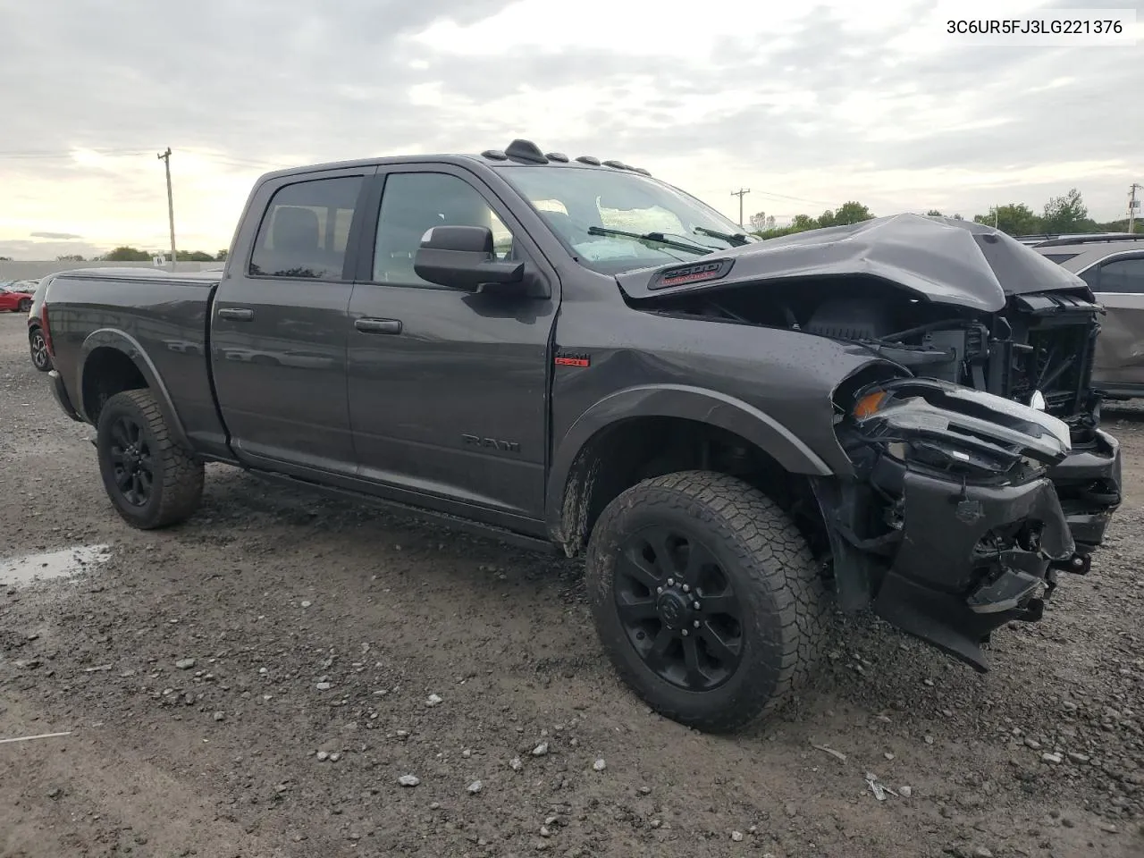 2020 Ram 2500 Laramie VIN: 3C6UR5FJ3LG221376 Lot: 72356144