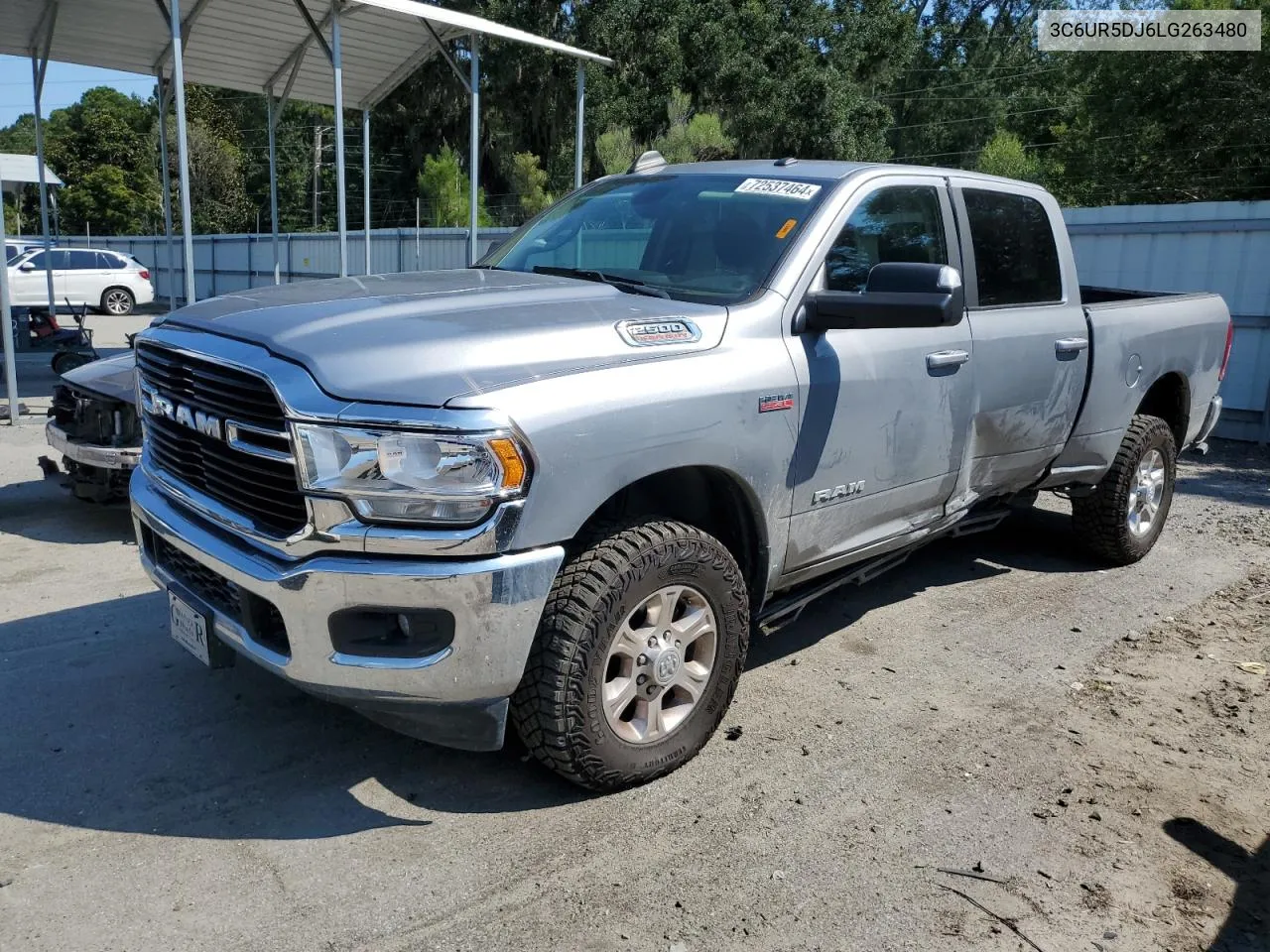 2020 Ram 2500 Big Horn VIN: 3C6UR5DJ6LG263480 Lot: 72537464