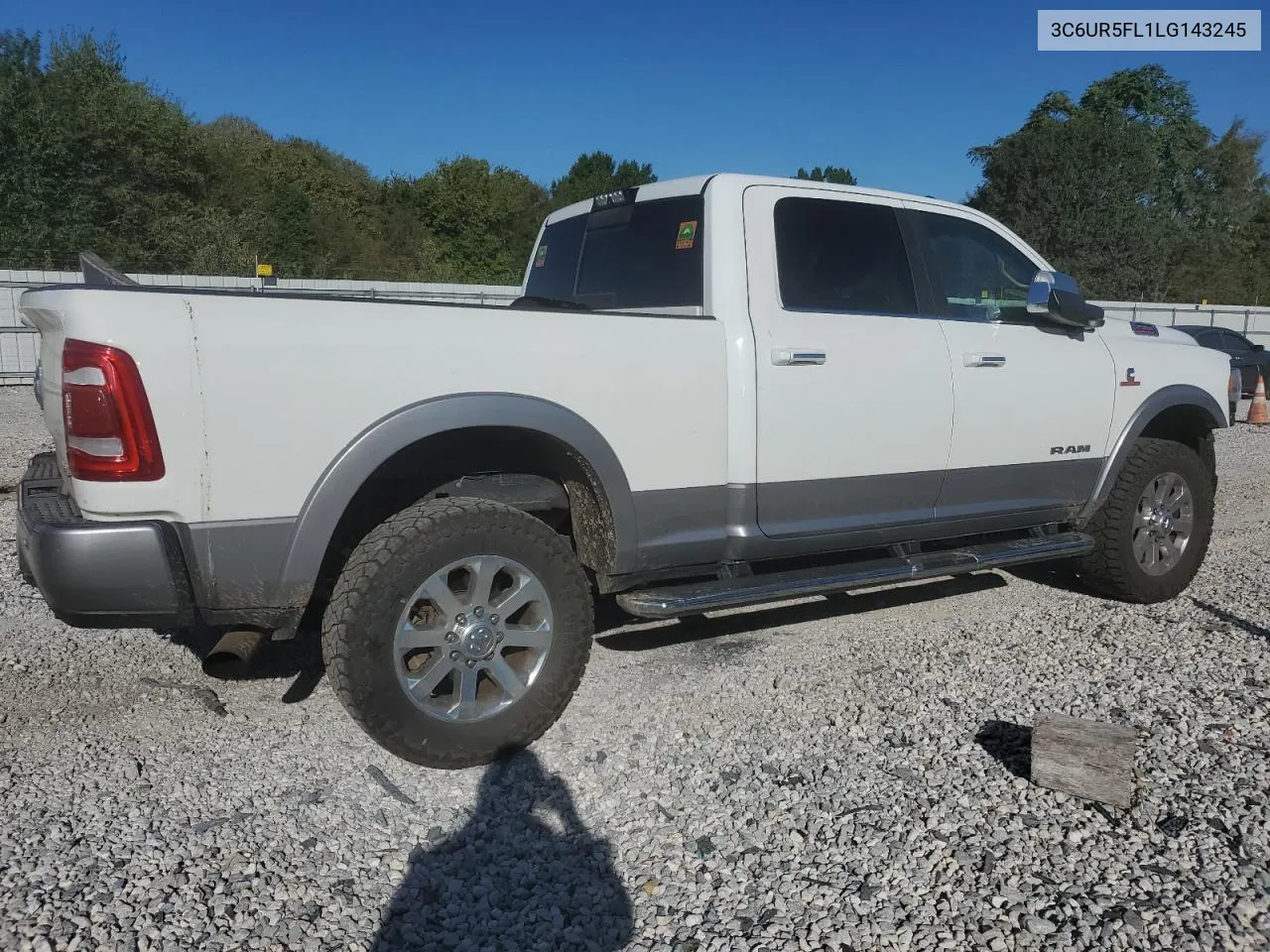 2020 Ram 2500 Laramie VIN: 3C6UR5FL1LG143245 Lot: 73586804